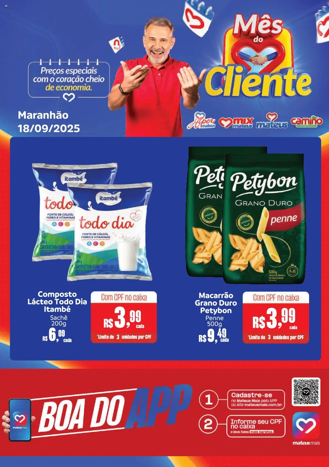 Mateus folheto "Ofertas do Dia" válido a partir de 18/09/2025 - número de página 1