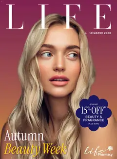 Preview of catalogue Life Pharmacy Life from shop Life Pharmacy valid 4 Mar 2026