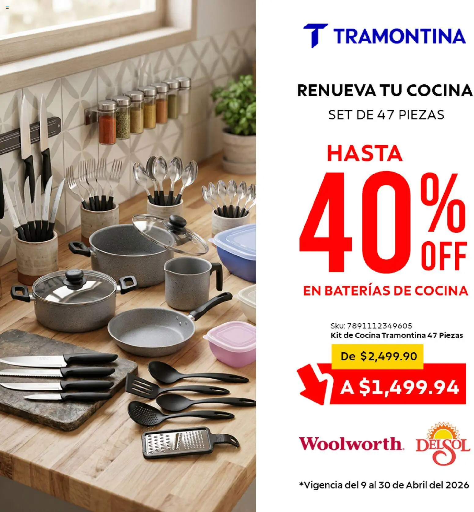 Vista previa las ofertas de la tienda Del Sol y Woolworth - Del Sol y Woolworth catálogo desde el 09/04/2026 