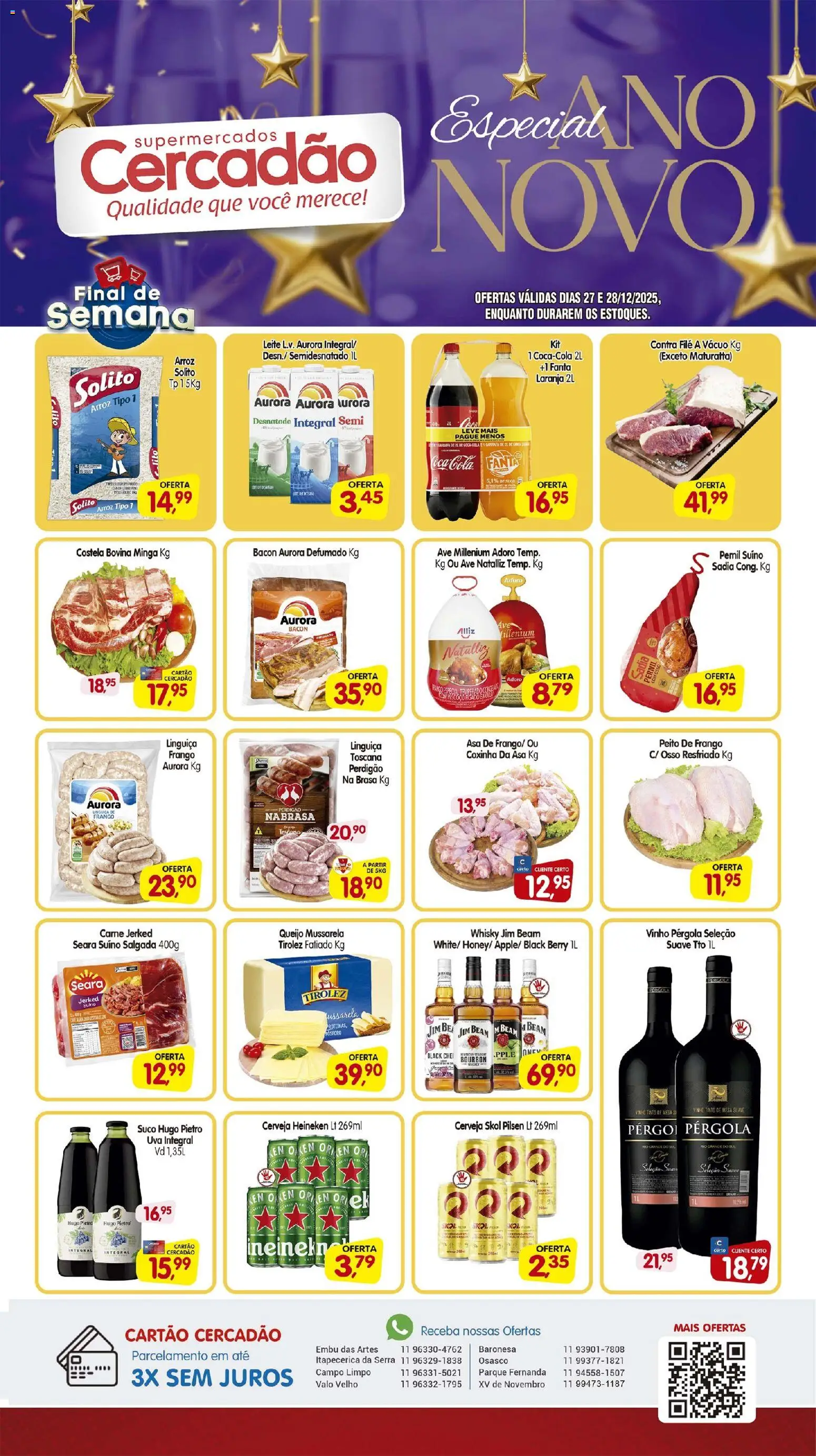 Pré-Visualização do folheto "Ofertas da semana" da loja Cercadão válido a partir de 27/12/2025