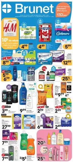 Preview of leaflet Weekly flyer / circulaire from shop Brunet is valid from Aug 21, 2025