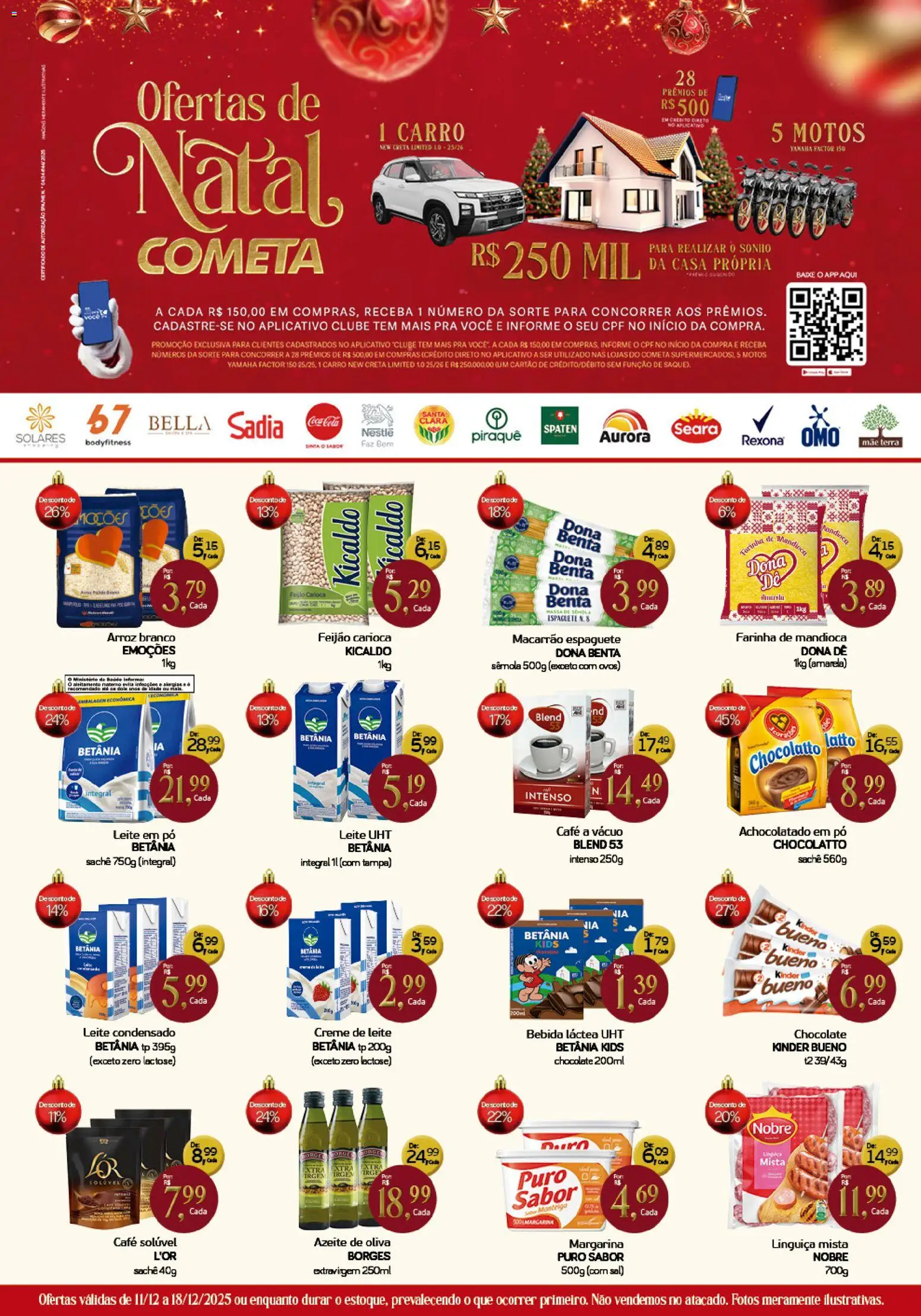 Pré-Visualização do folheto "Ofertas da semana" da loja Cometa Supermercados válido a partir de 11/12/2025