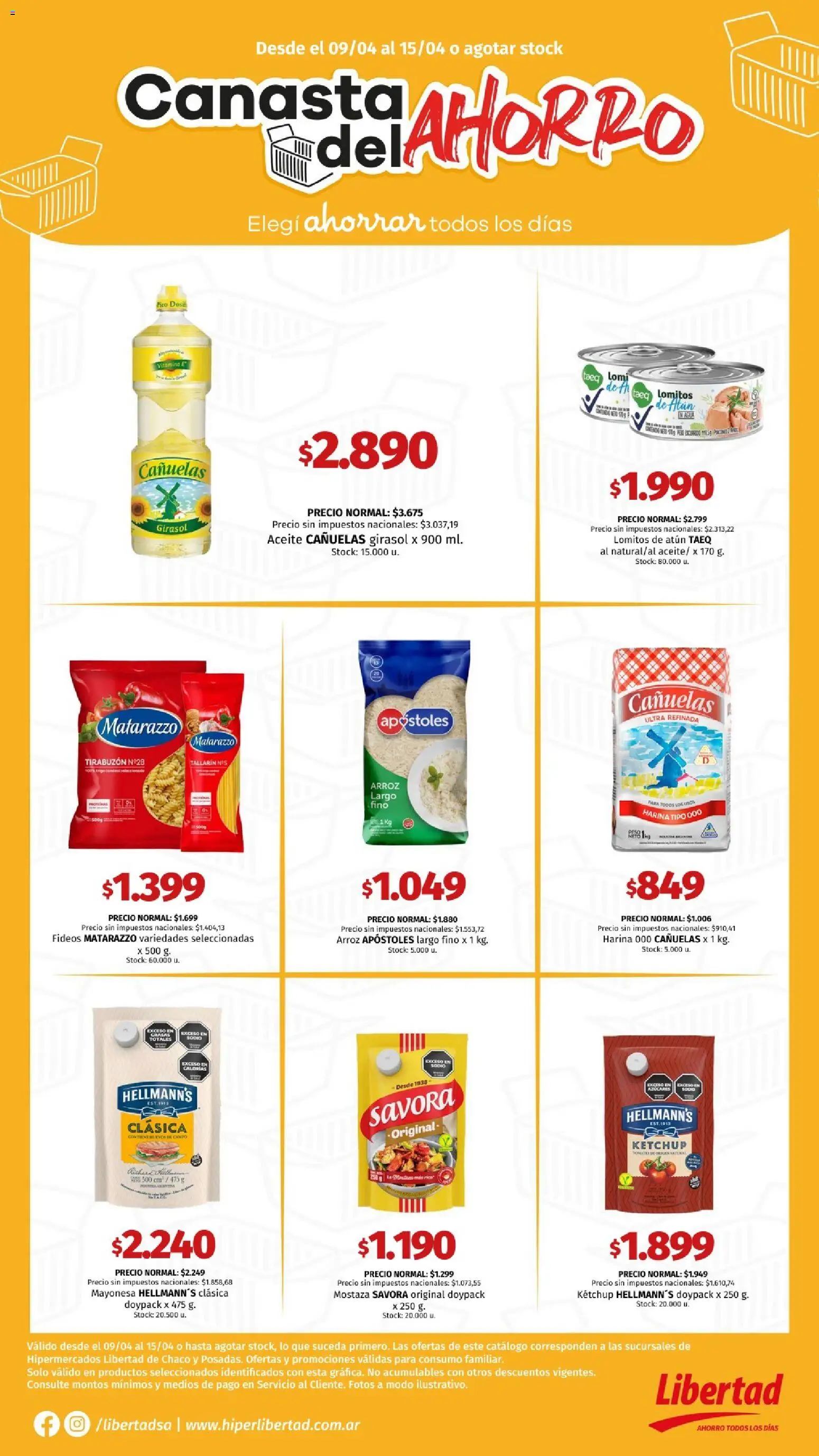 Vista previa del folleto de la tienda Hipermercado Libertad válido desde el 09/04/2026 