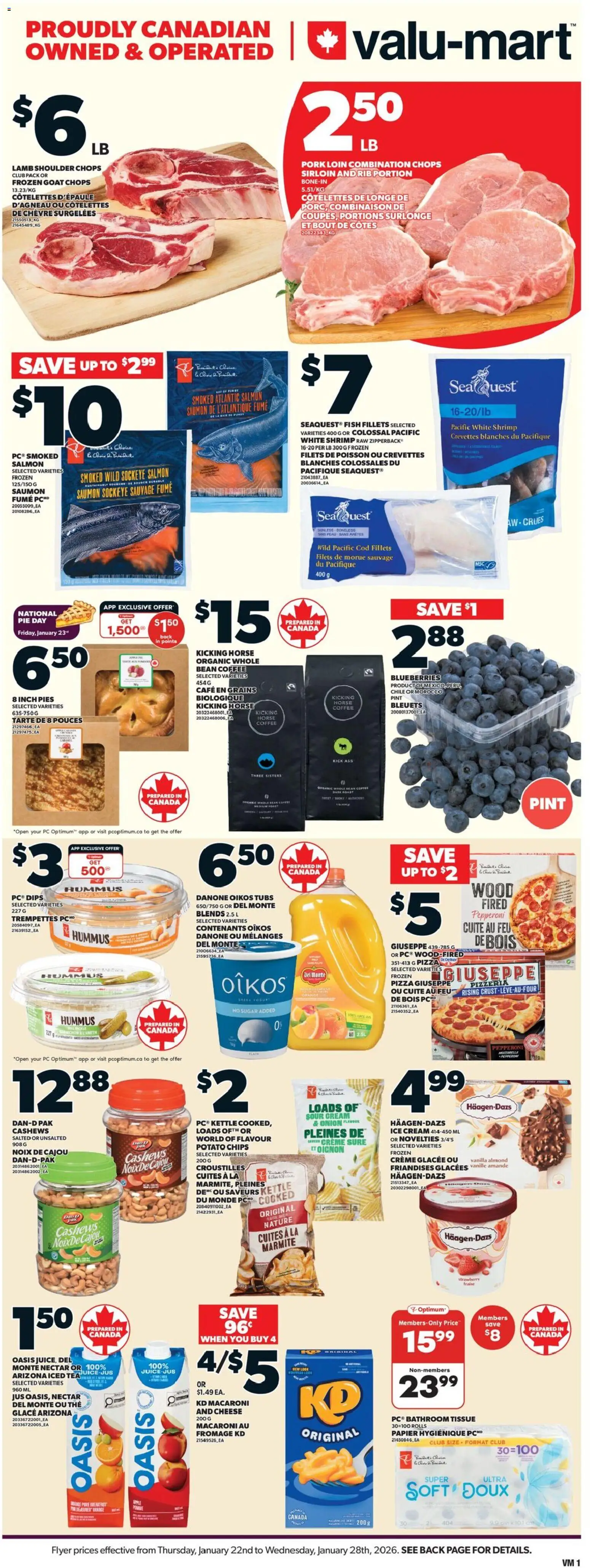 Preview of leaflet Weekly Flyer from shop Valu Mart is valid from Jan 22, 2026