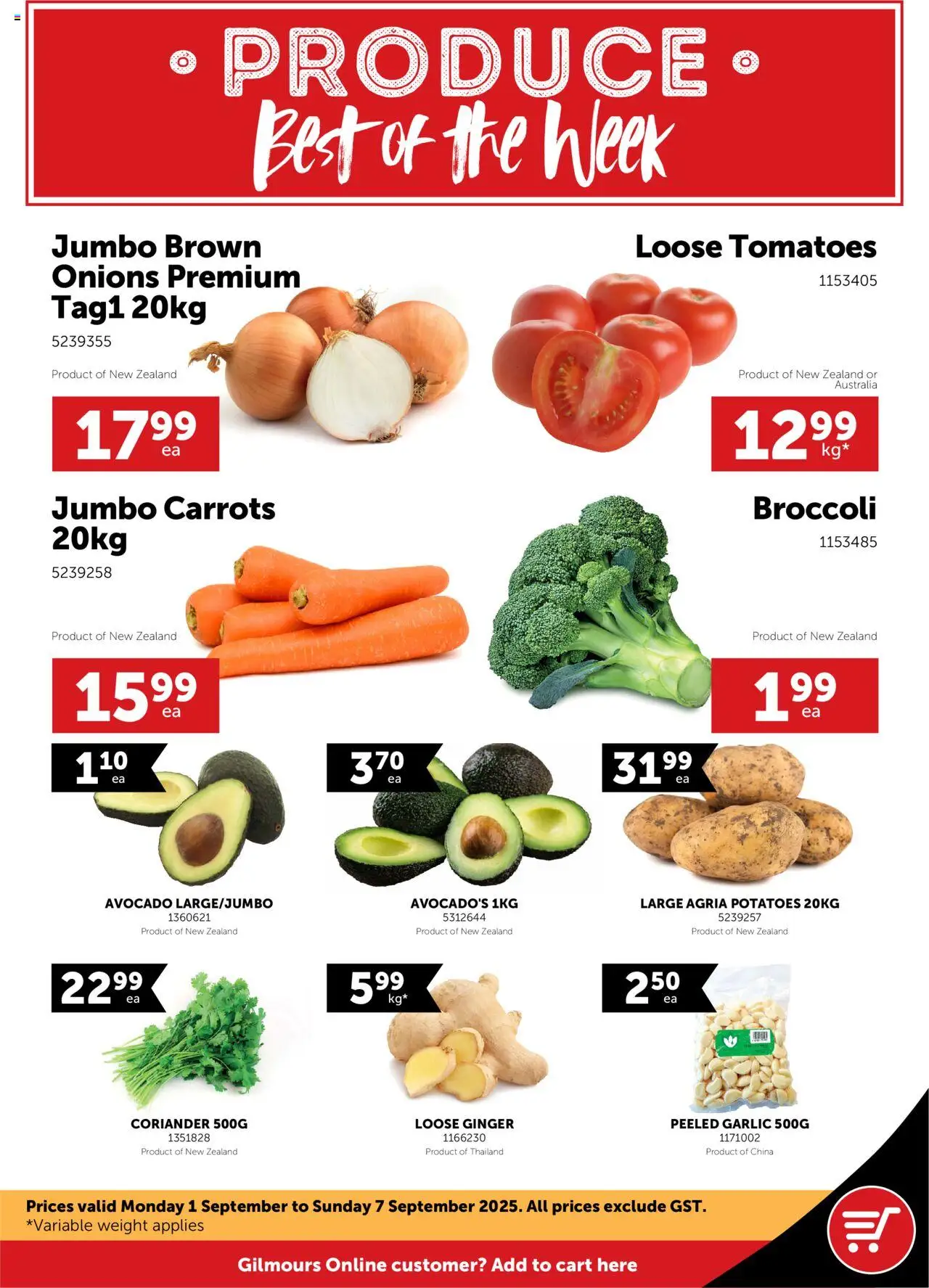 Catalogue Gilmours catalogue valid from 1 Sept 2025 - page 1