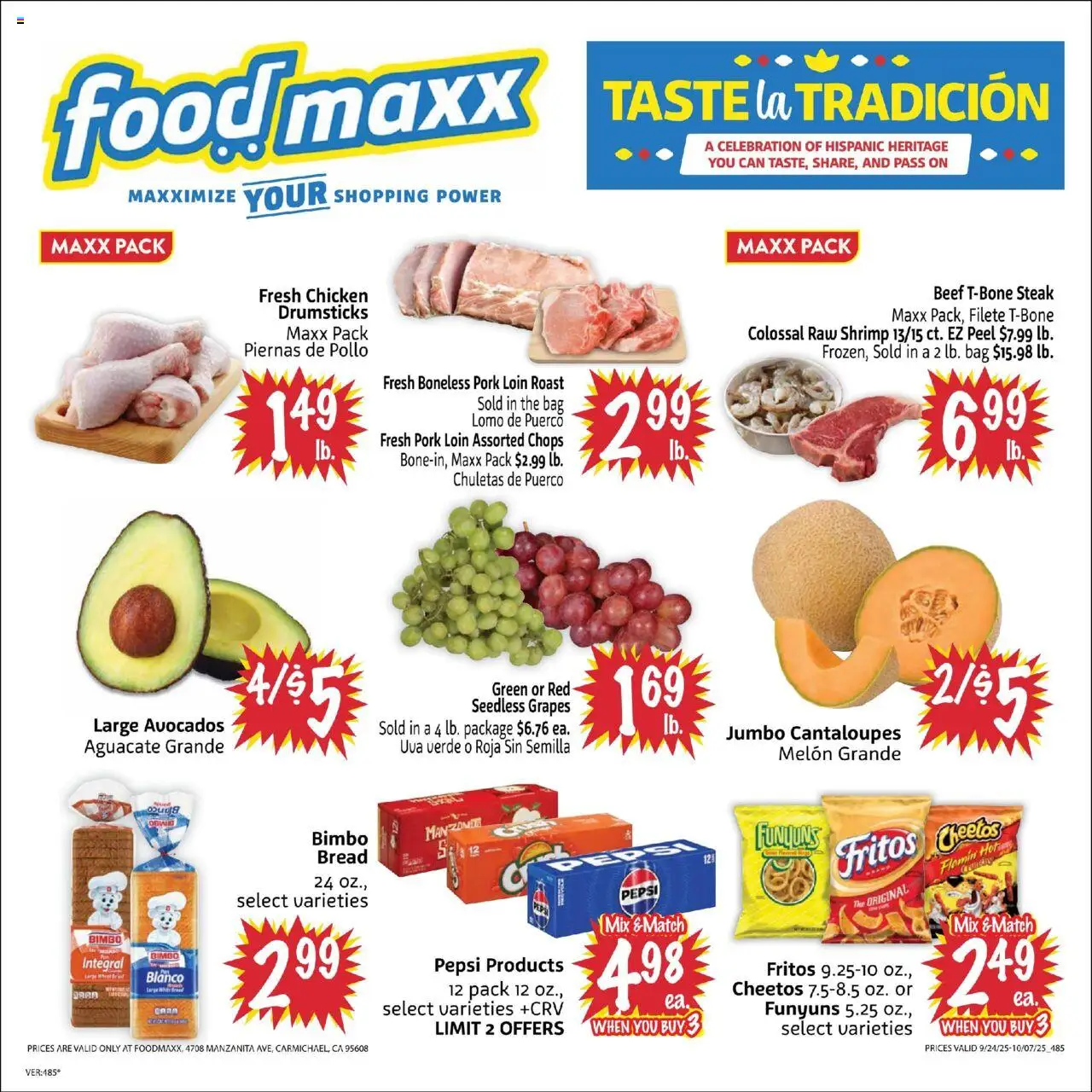 FoodMaxx Weekly Ad from 09/24/2025 - Flyer - Page number 1