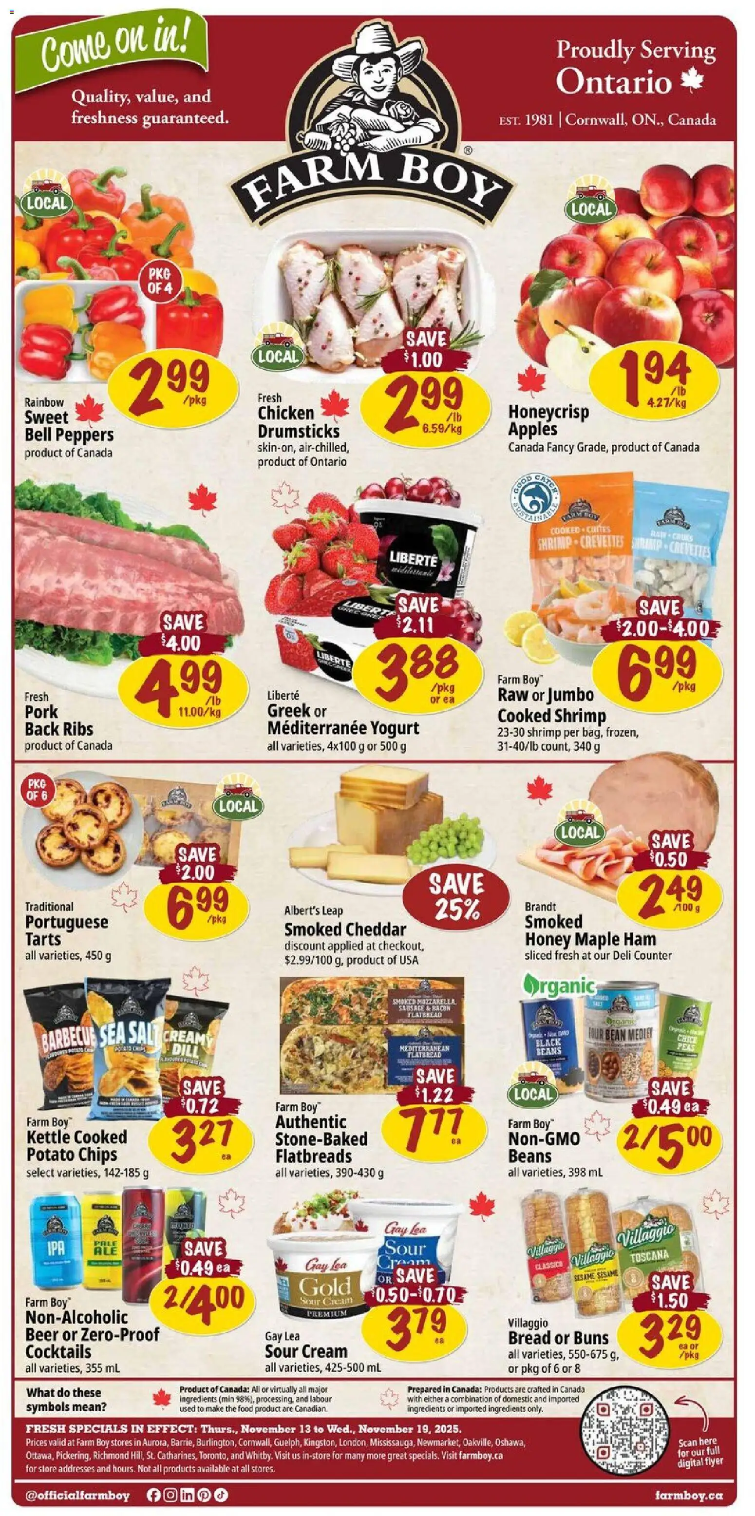 Preview of leaflet Weekly flyer / circulaire from shop Farm Boy is valid from Nov 13, 2025