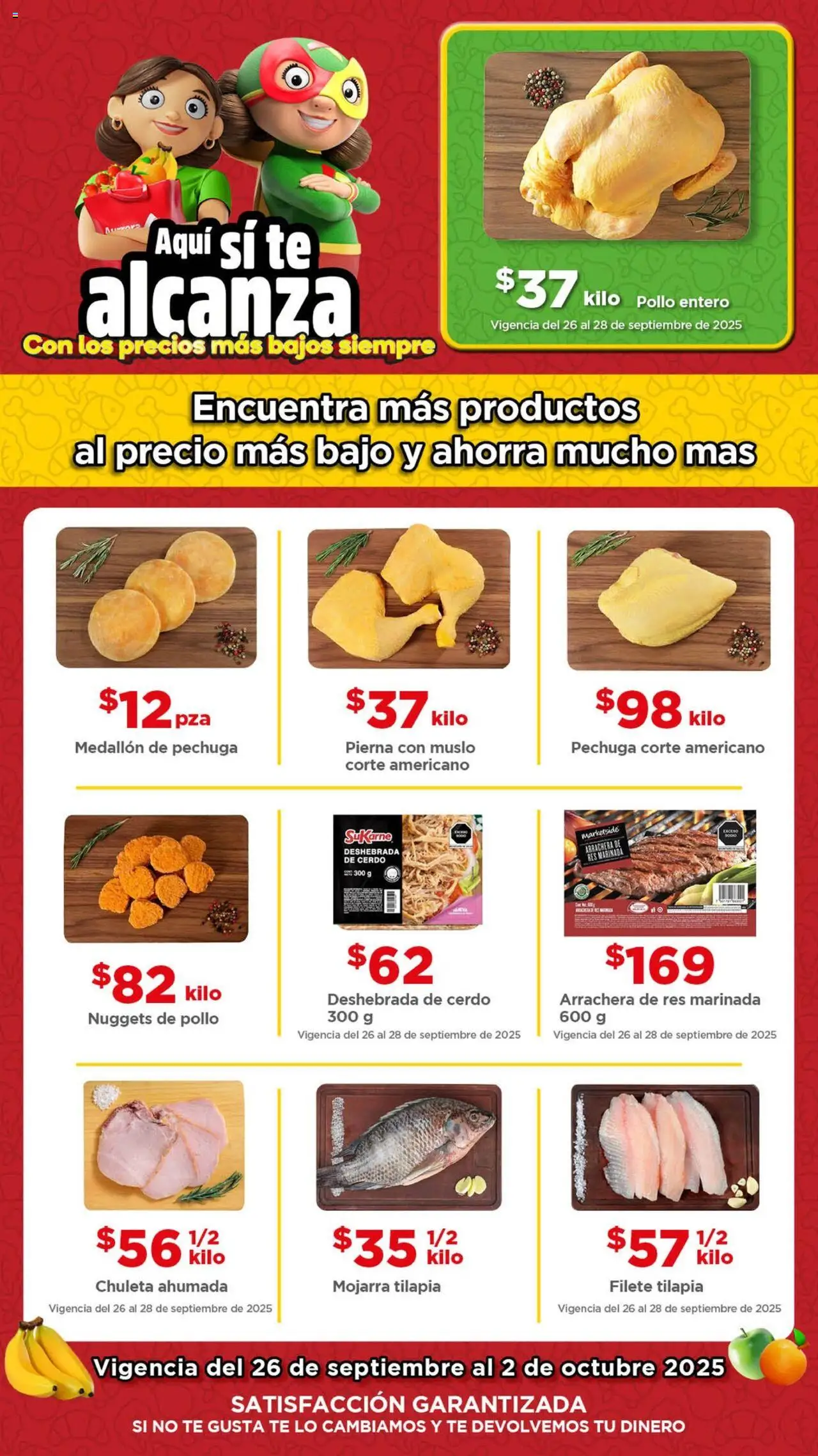 Folleto Precio más Bajo Bodega Aurrerá y sus promociones válidas desde el 26/09/2025 - Número de página 1