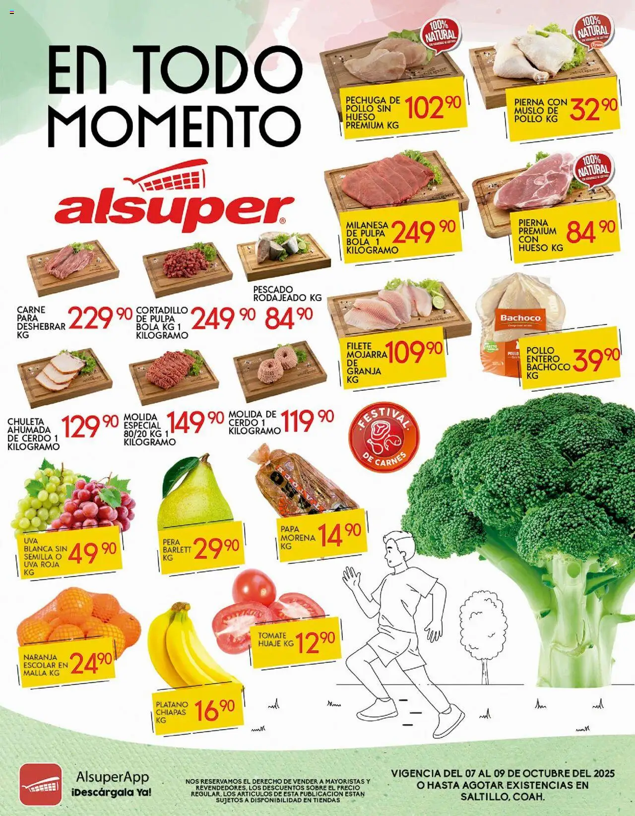 Folleto Saltillo Alsuper y sus promociones válidas desde el 07/10/2025 - Número de página 1