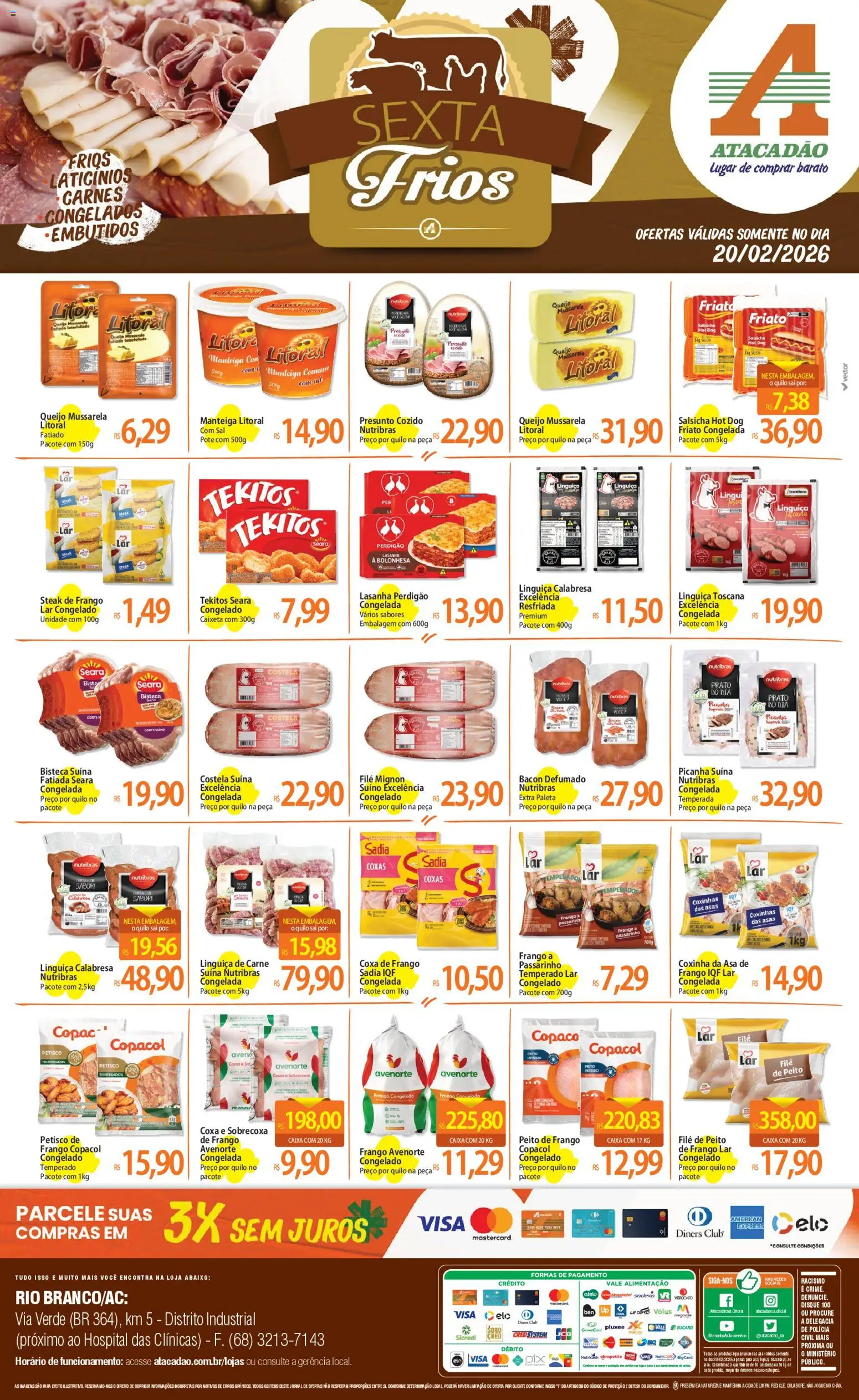 Pré-Visualização do folheto "Ofertas - AC" da loja Atacadão válido a partir de 20/02/2026