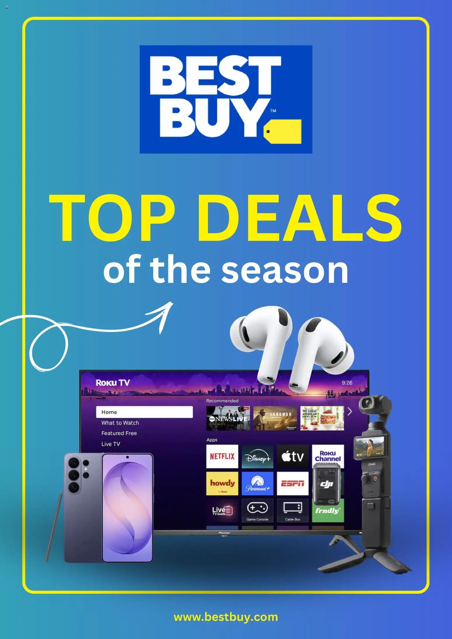 Ad Preview of Best Buy Best Buy Weekly Ad from 03/06/2026 - Game, Tv, Watch, Game console, Cable
