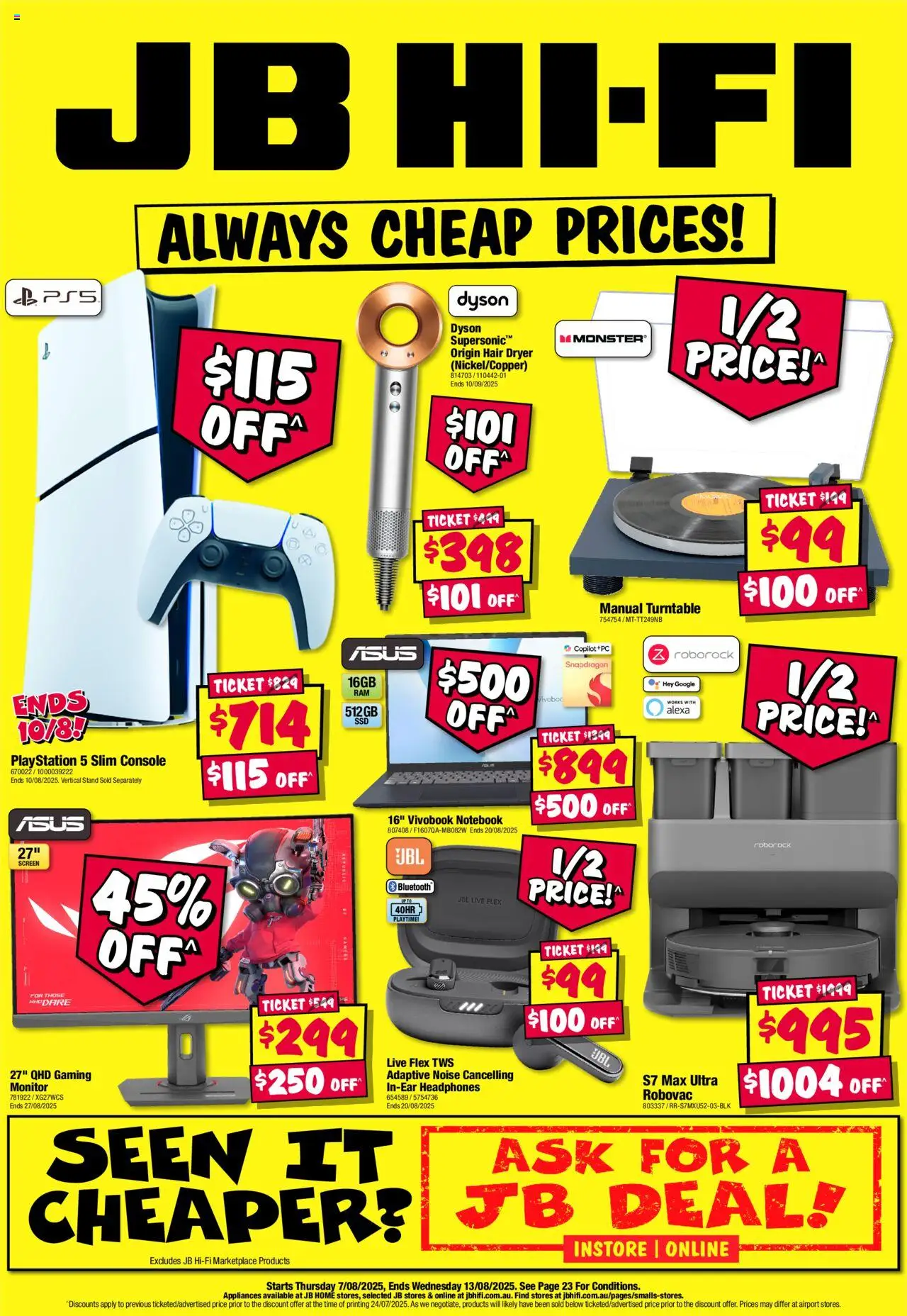 JB Hi-Fi catalogue valid from 07/08/2025 - page 1