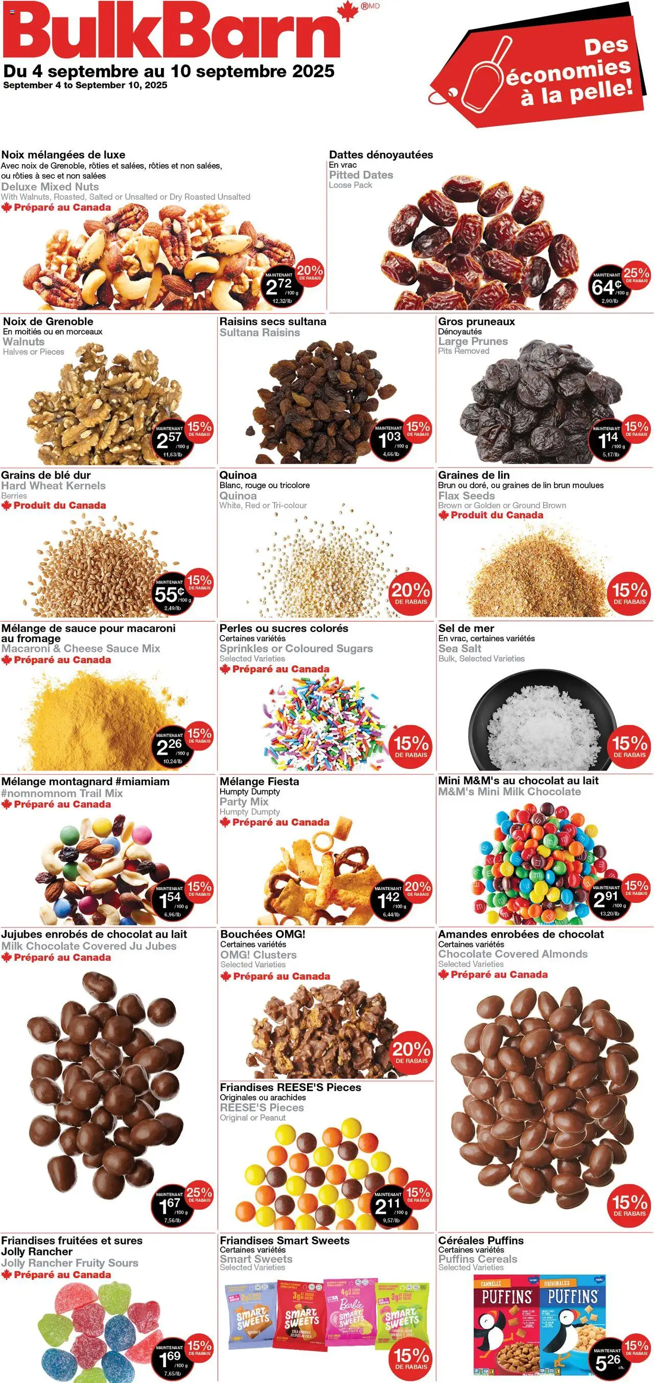 Bulk Barn flyer valid from Sep 04, 2025 - page number 1