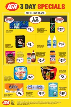 Preview of catalogue IGA 3 Day Specials NT/WA from shop IGA valid 10/04/2026
