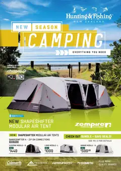 Preview of catalogue New Season Camping from shop Hunting & Fishing valid 20 Oct 2025