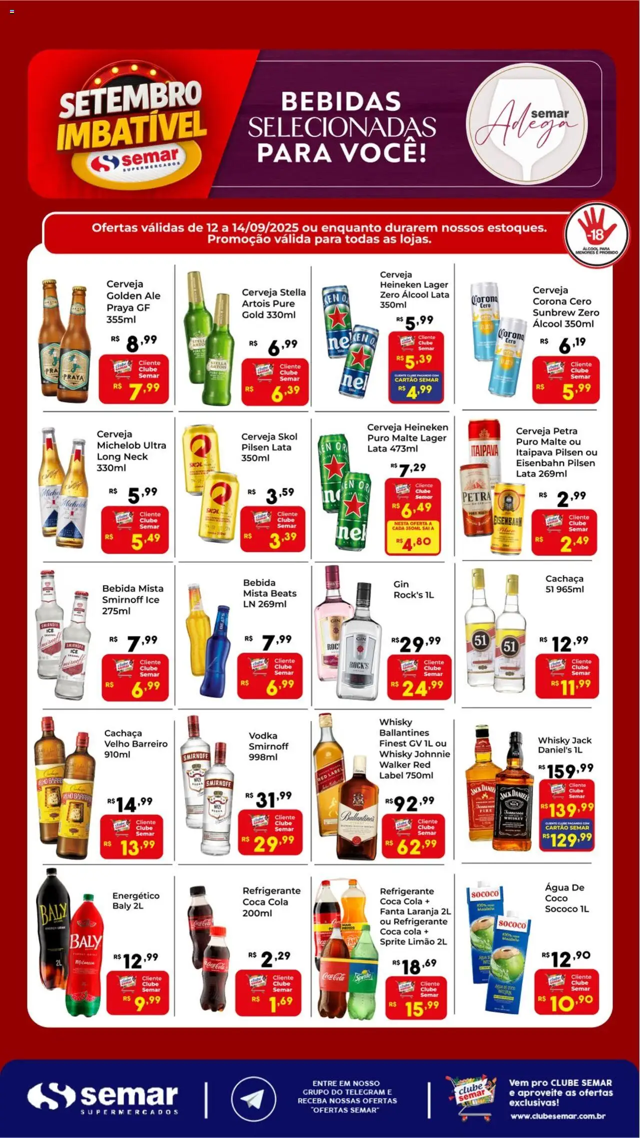 Semar Supermercado folheto "Ofertas Adega" válido a partir de 12/09/2025 - número de página 1