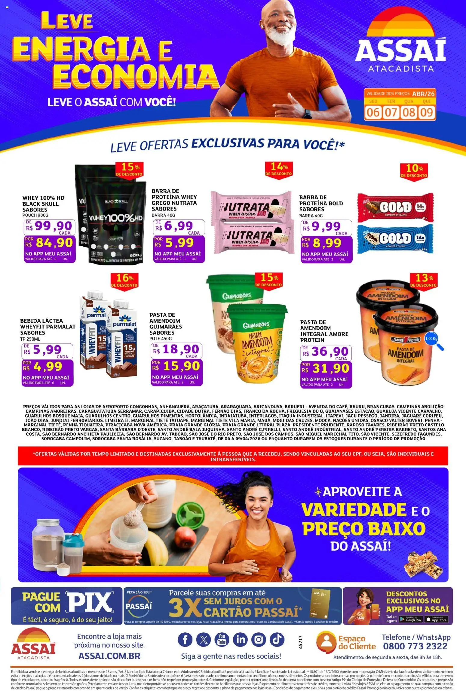 Pré-Visualização do folheto "Assaí Atacadista ofertas - SP" da loja Assaí Atacadista válido a partir de 06/04/2026