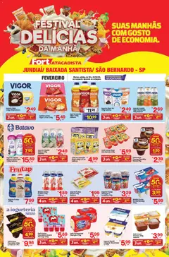 Pré-Visualização do folheto "Ofertas Festival Delícias" da loja Fort Atacadista válido a partir de 08/02/2026