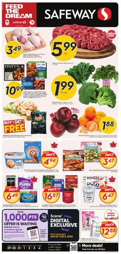 Un aperçu du dépliant Weekly Flyer - BC du magasin Safeway est valide à partir 29 janv. 2026