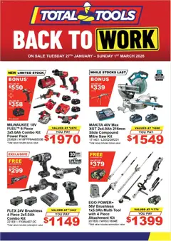 Preview of catalogue Catalogue from shop Total Tools valid 27/01/2026
