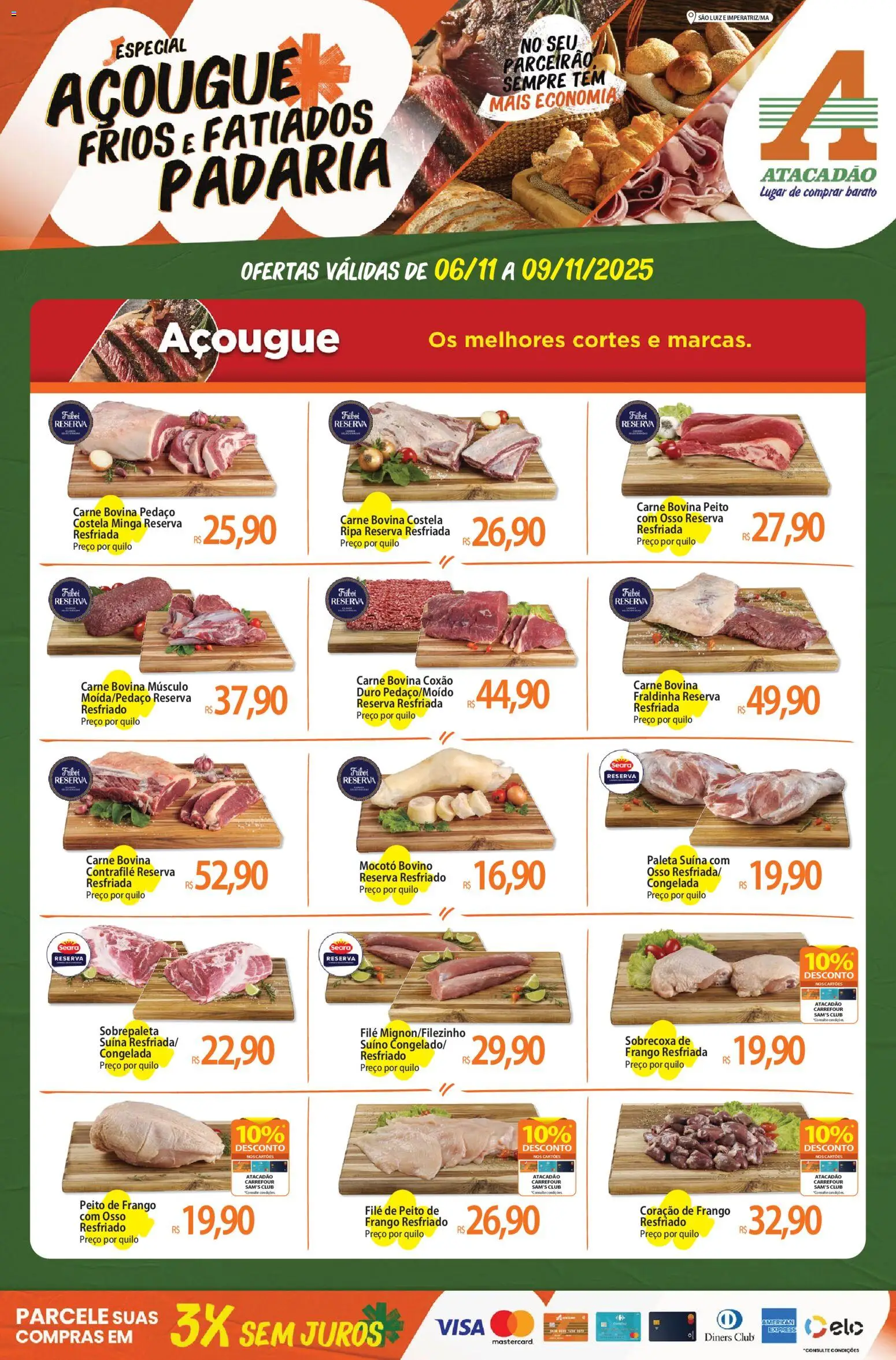 Pré-Visualização do folheto "Ofertas - MA" da loja Atacadão válido a partir de 06/11/2025