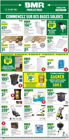 Un aperçu du dépliant Weekly flyer / circulaire du magasin BMR est valide à partir 14 août 2025