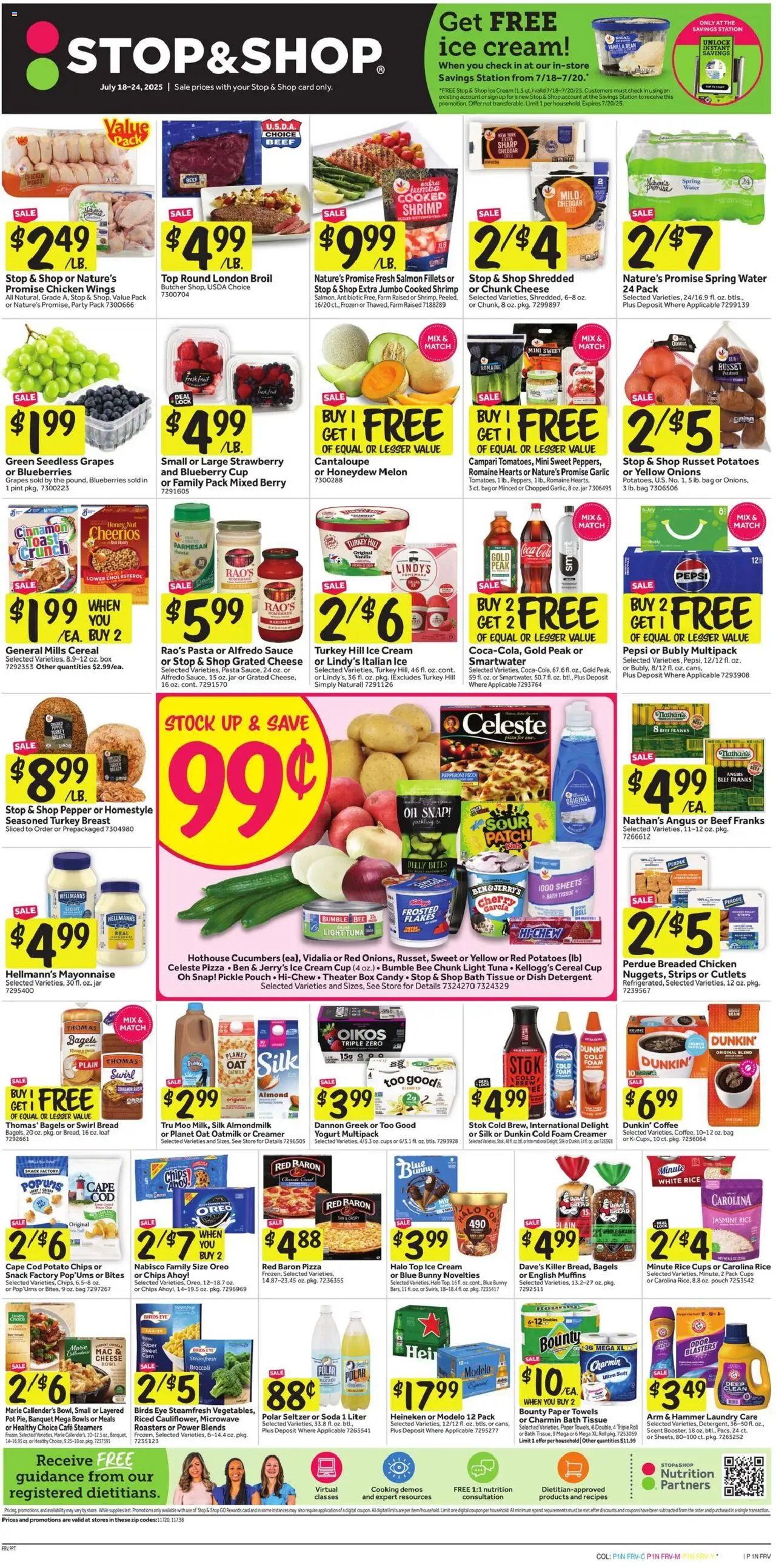 Stop & Shop Weekly Circular - NY from 07/18/2025 - Flyer - Page number 1