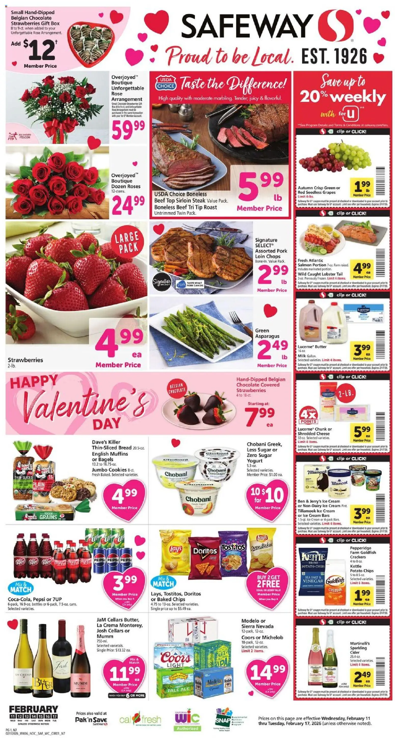 Ad Preview of Safeway Weekly Ad from 02/11/2026