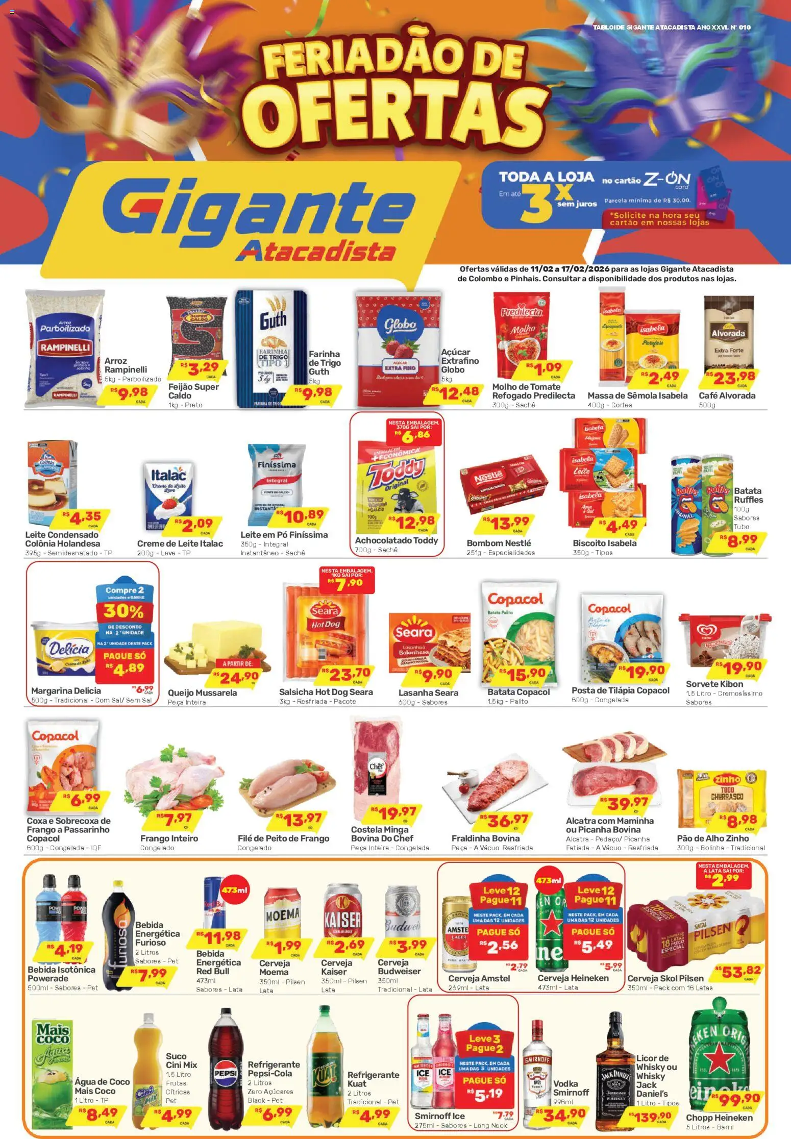 Pré-Visualização do folheto "Ofertas da semana" da loja Gigante Atacadista válido a partir de 11/02/2026