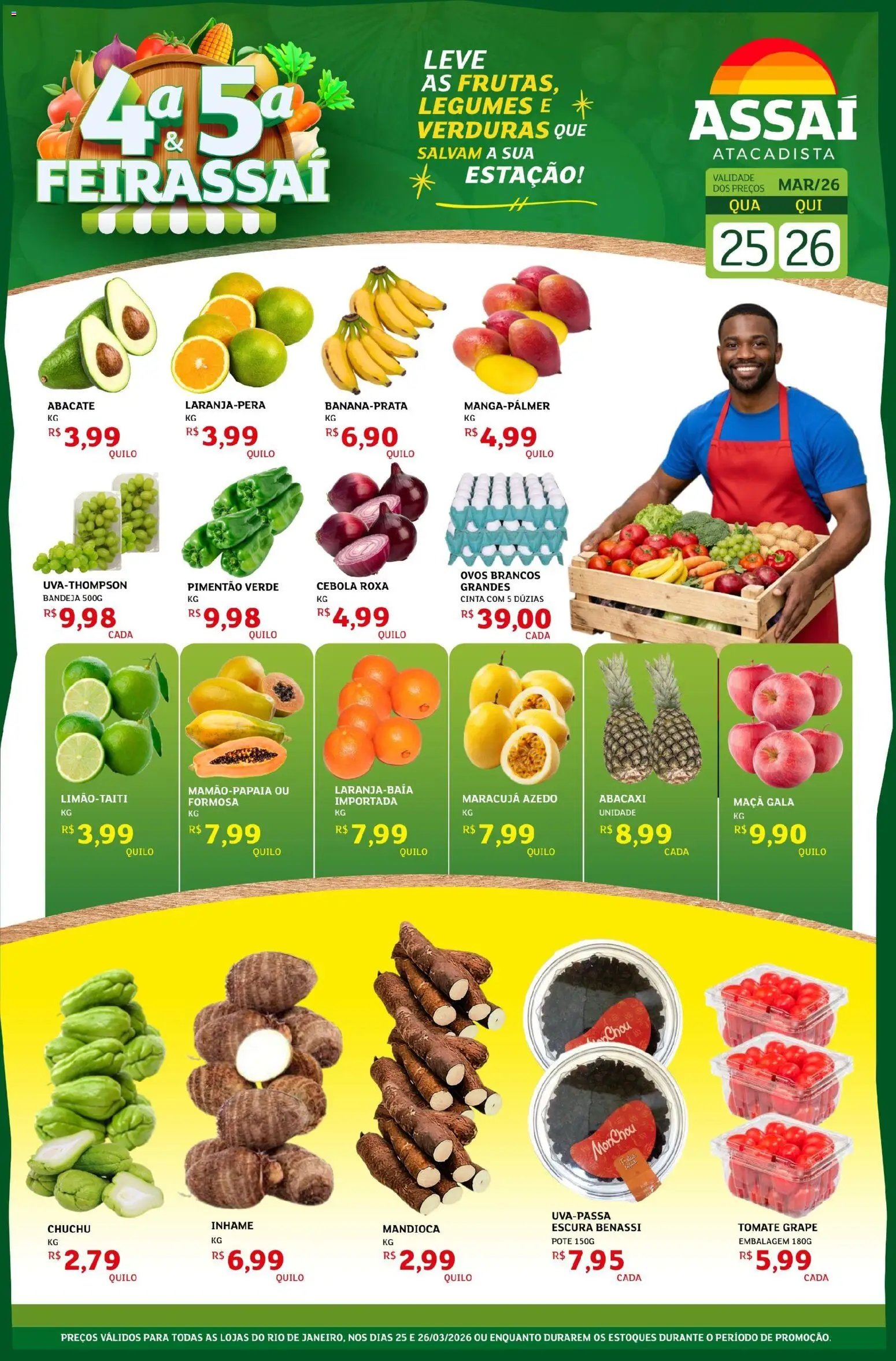 Pré-Visualização do folheto "Assaí Atacadista ofertas - RJ" da loja Assaí Atacadista válido a partir de 25/03/2026