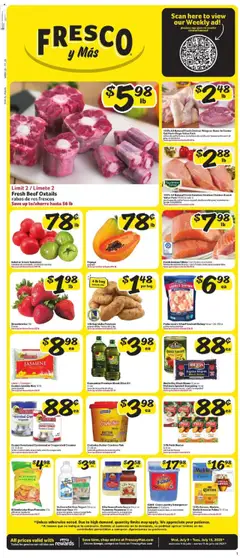 Ad Preview of Fresco y Más Weekly Ad from 07/09/2025
