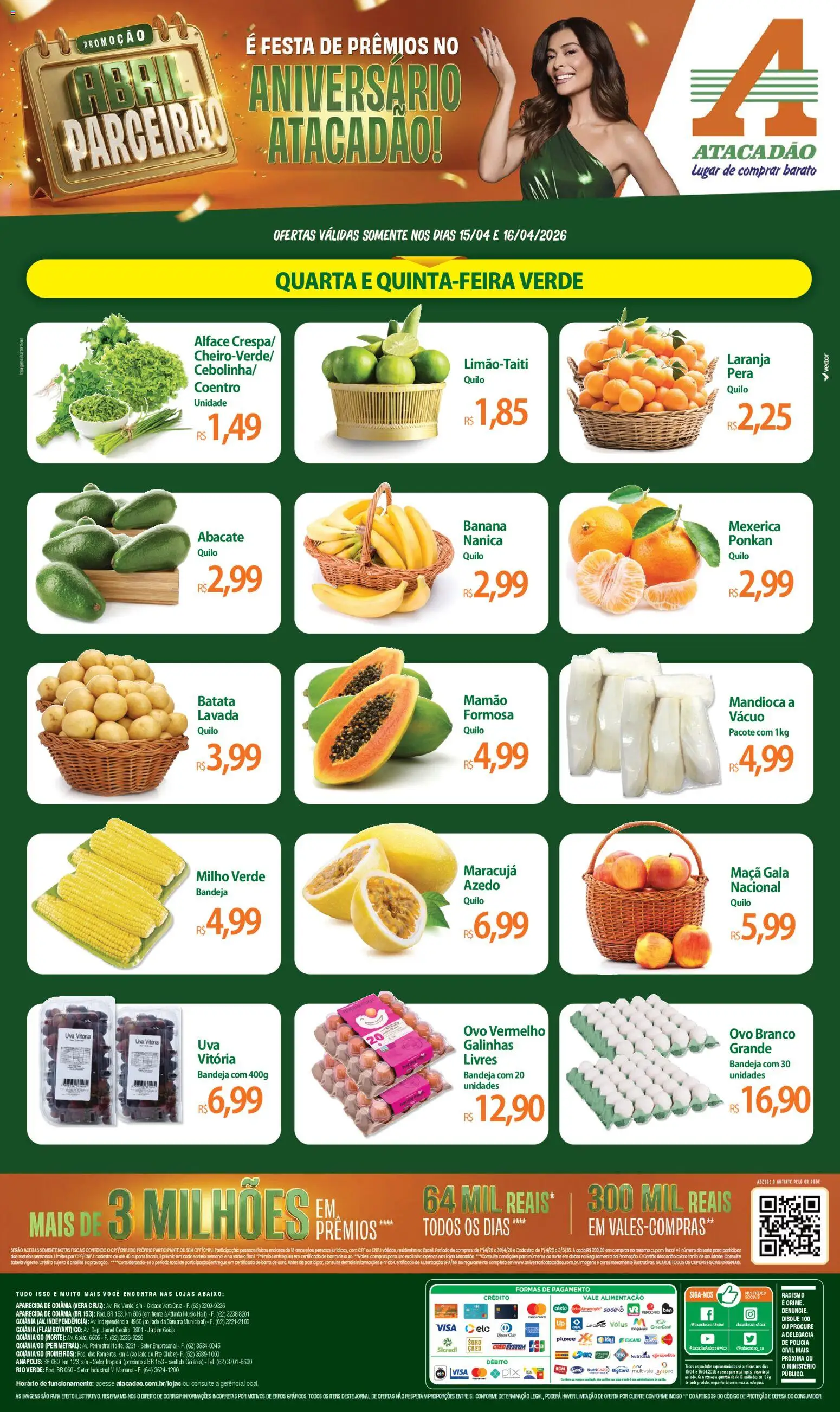 Pré-Visualização do folheto "Atacadão ofertas - GO" da loja Atacadão válido a partir de 15/04/2026