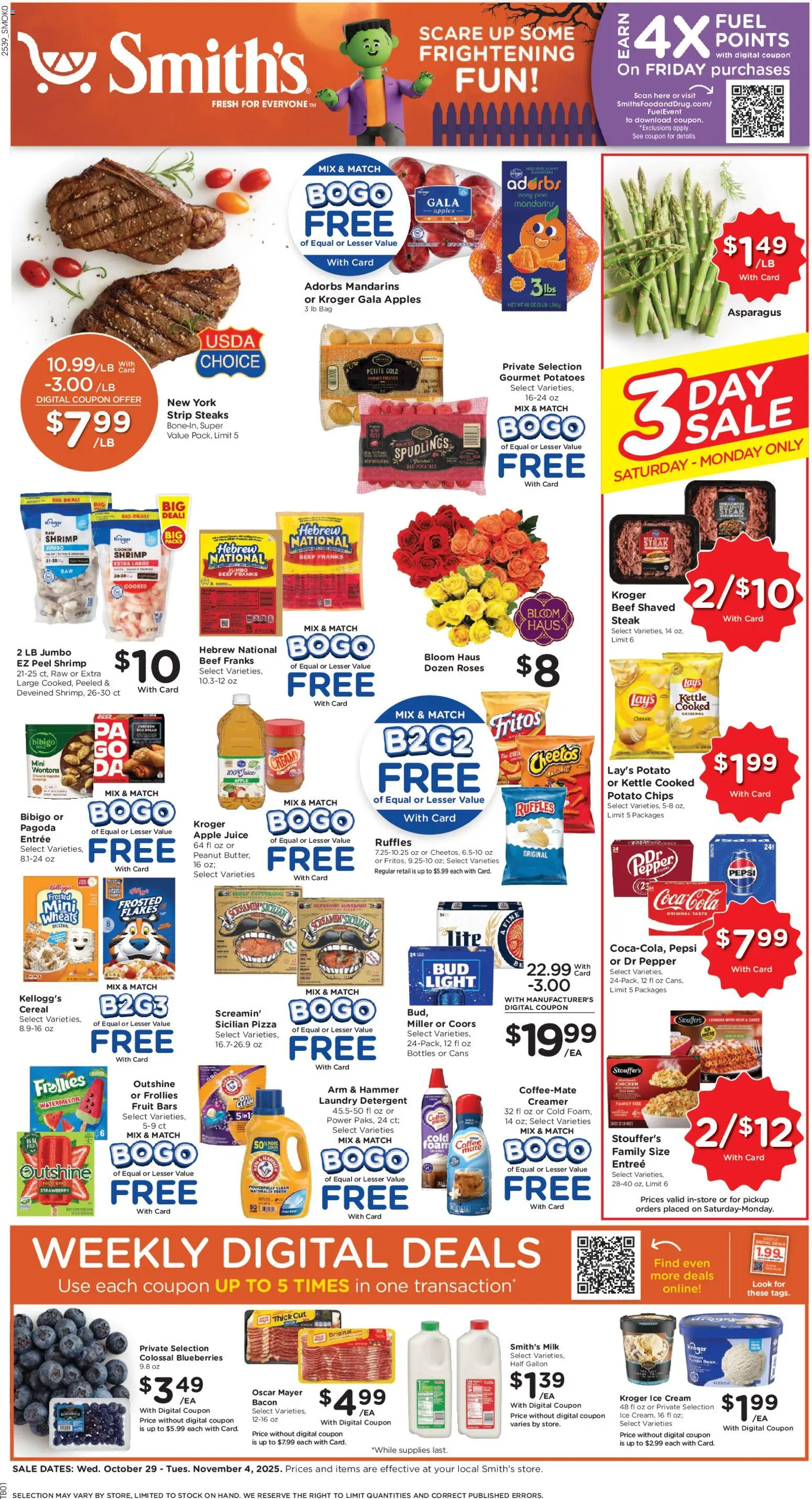 Ad Preview of Smith's Weekly Ad - WY from 10/29/2025
