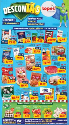 Pré-Visualização do folheto "Ofertas da semana" da loja Lopes Supermercados válido a partir de 17/10/2025
