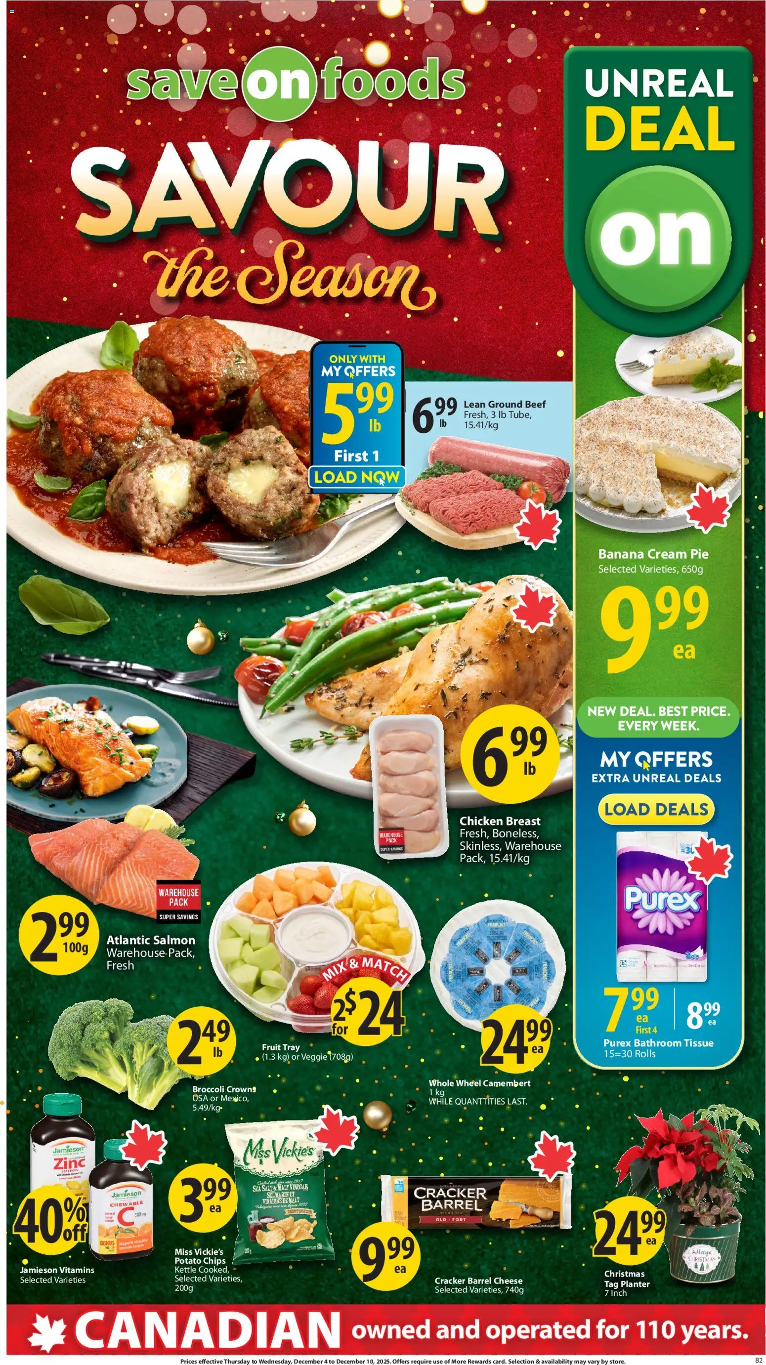 Preview of leaflet Weekly Flyer - AB from shop Save on foods is valid from Dec 04, 2025