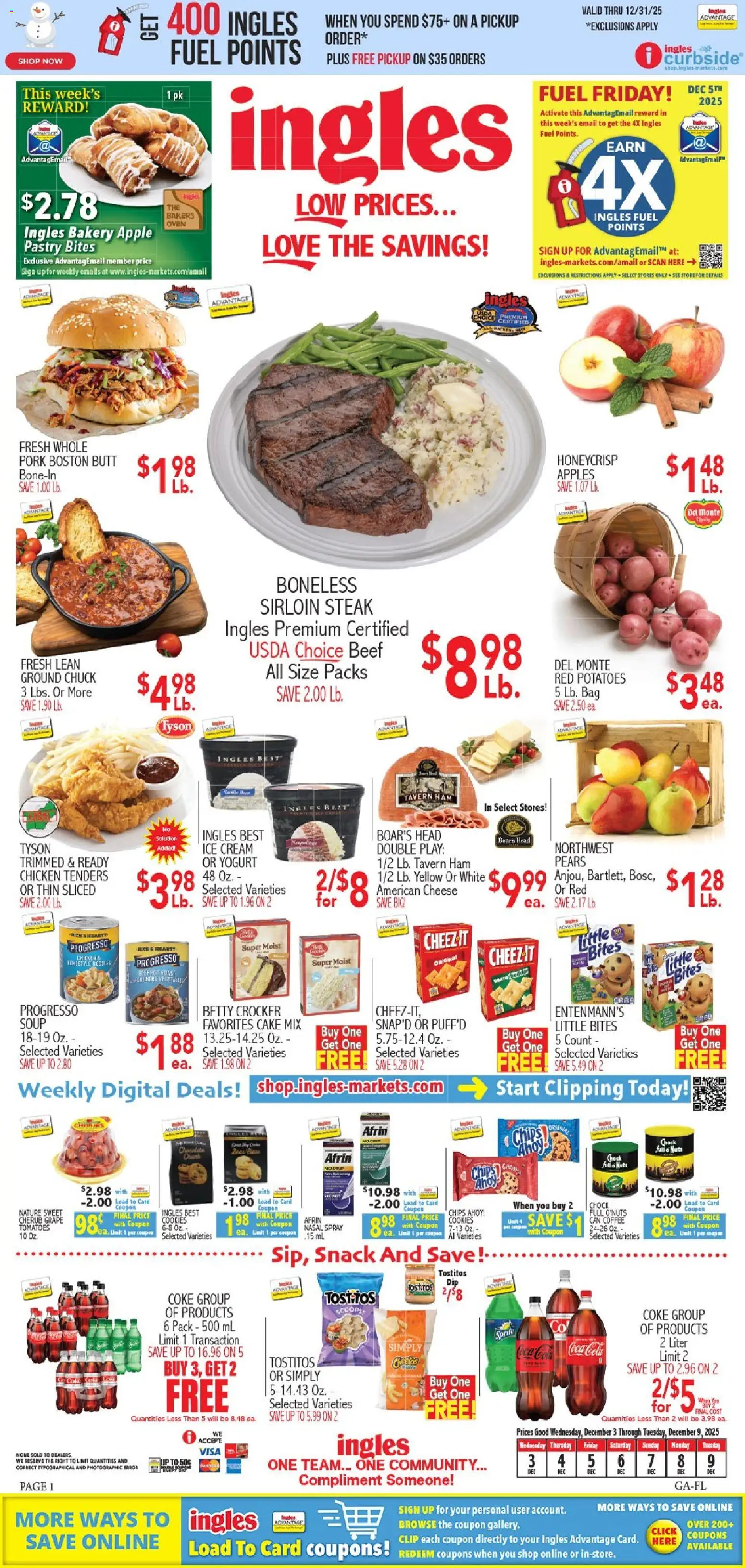 Ad Preview of Ingles Weekly Ad from 12/03/2025