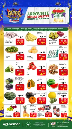 Pré-Visualização do folheto "Ofertas Terça e Quarta da Feira" da loja Semar Supermercado válido a partir de 17/02/2026