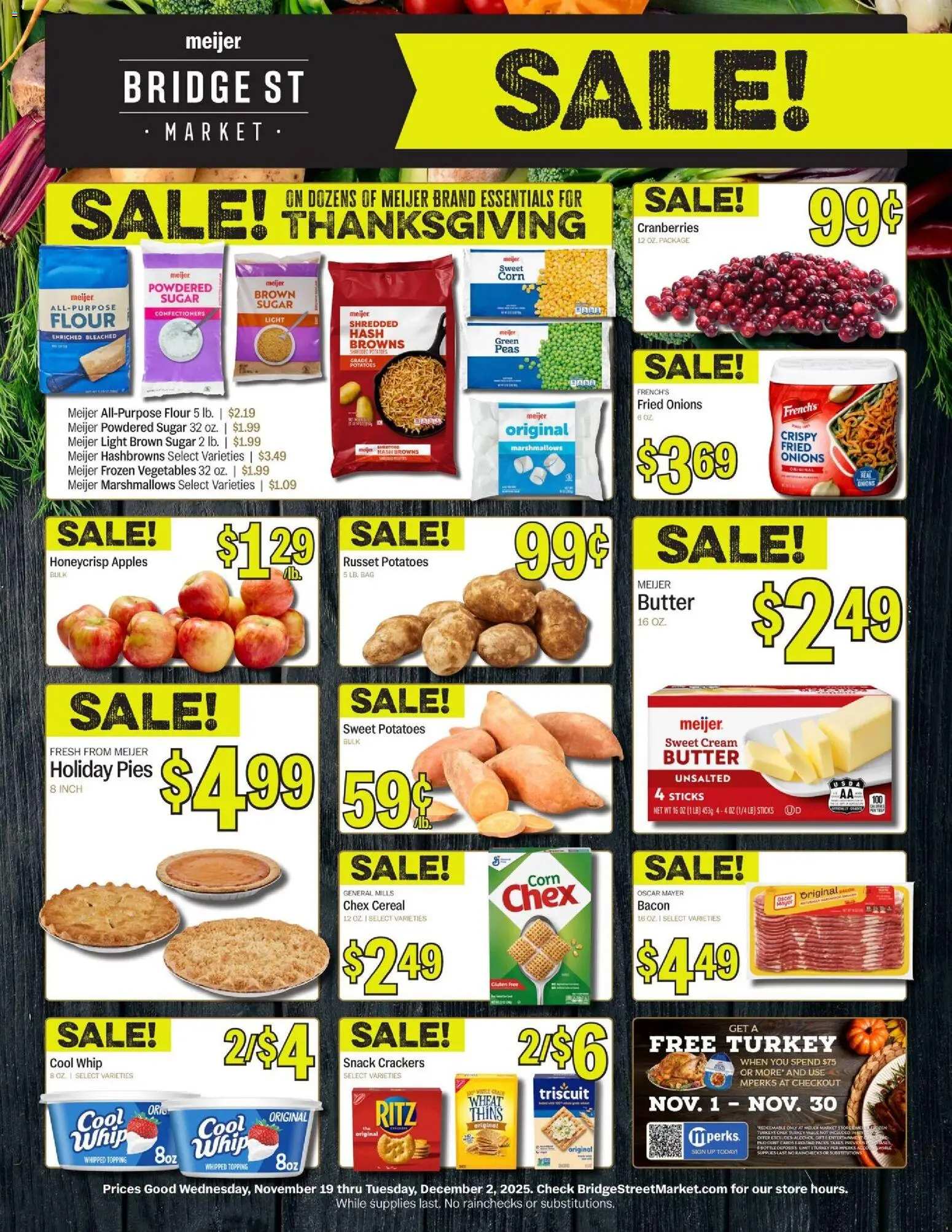 Ad Preview of Meijer Bridge Street Market from 11/19/2025