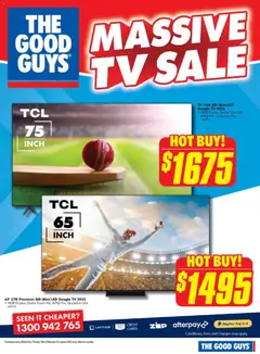 Preview of catalogue Massive TV Sale from shop The Good Guys valid 14/01/2026