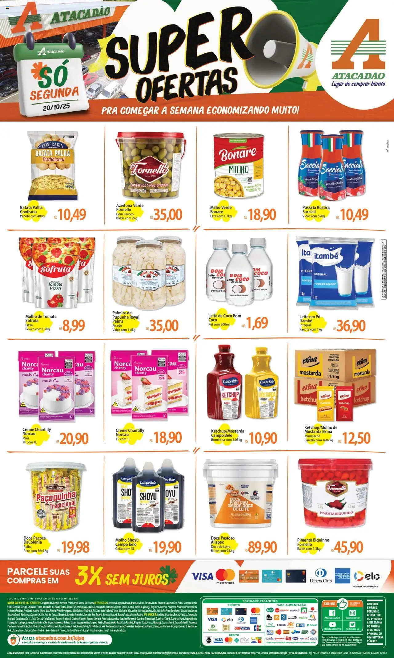 Atacadão folheto "Ofertas - SP" válido a partir de 20/10/2025 - número de página 1
