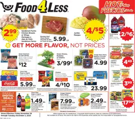 Ad Preview of Food 4 Less Weekly Ad from 11/28/2025