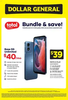 Ad Preview of Dollar General Wireless Deals from 11/16/2025