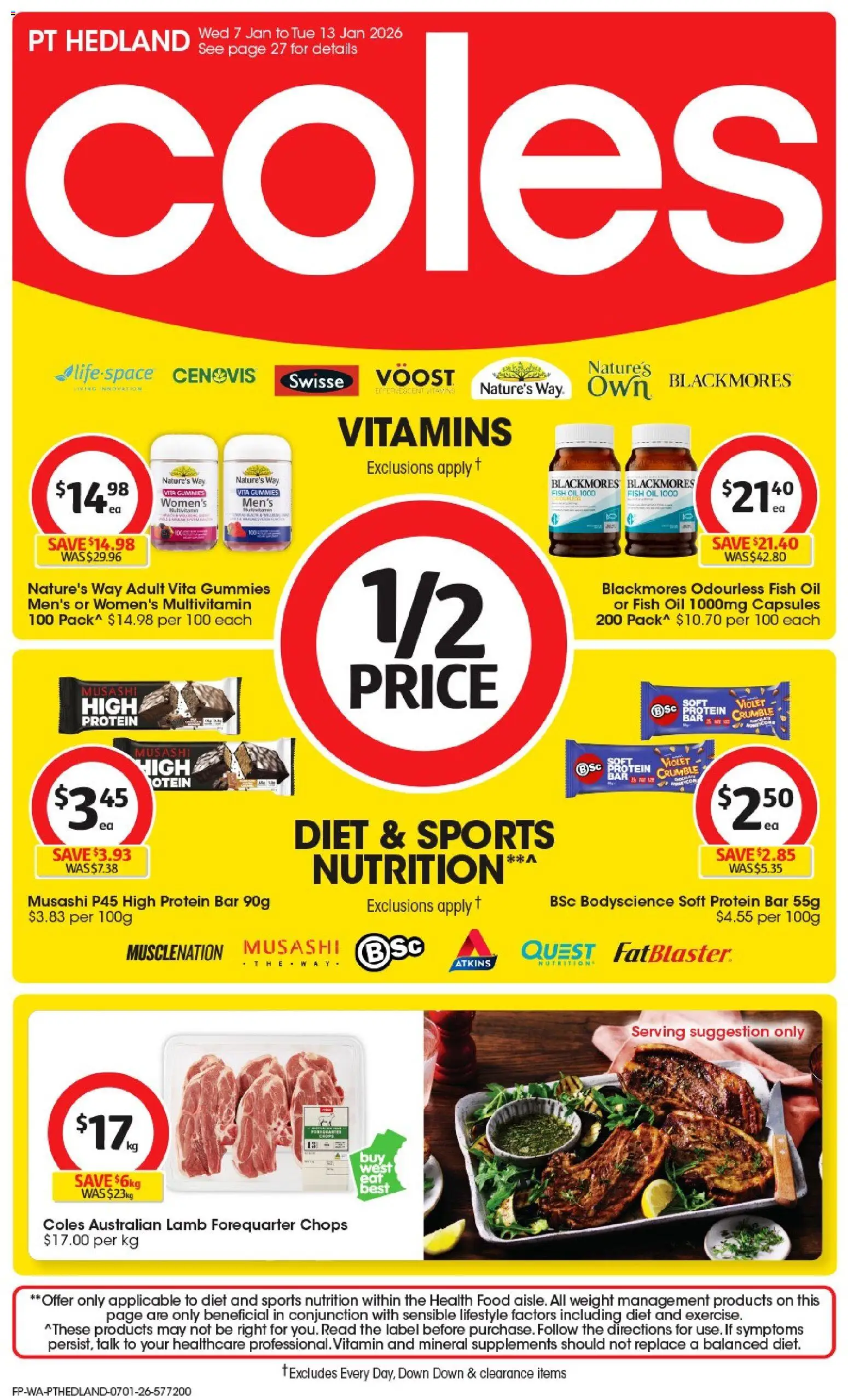 Preview of catalogue Catalogue PT Hedland from shop Coles valid 07/01/2026