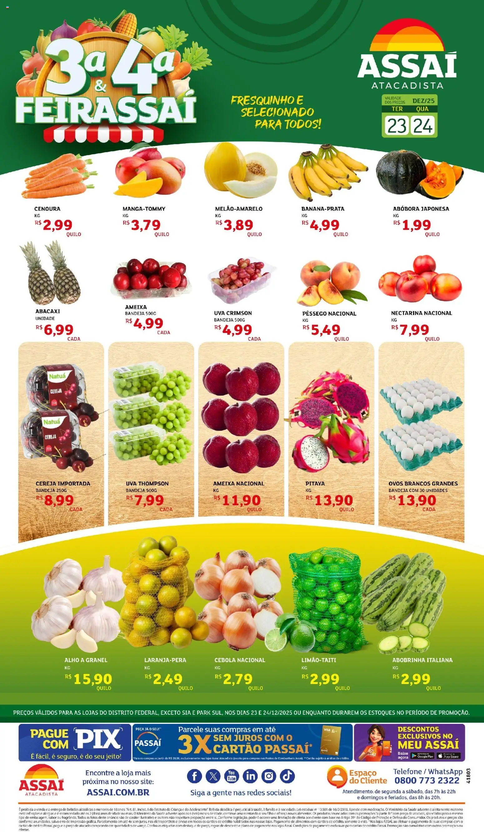Pré-Visualização do folheto "Encarte - DF" da loja Assaí Atacadista válido a partir de 23/12/2025