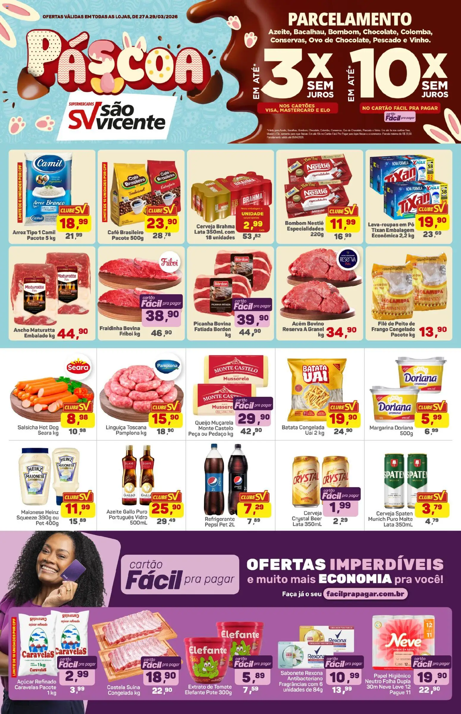 Pré-Visualização do folheto "Supermercados São Vicente - Ofertas da semana" da loja Supermercados São Vicente válido a partir de 27/03/2026