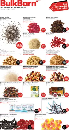 Un aperçu du dépliant Circulaire du magasin Bulk Barn est valide à partir 21 août 2025