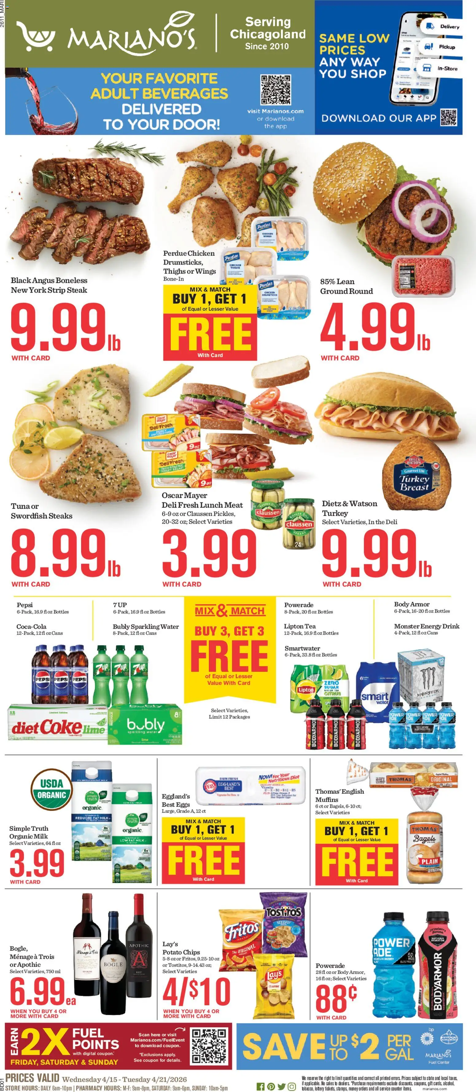 Ad Preview of Mariano's Mariano's Weekly Ad from 04/15/2026