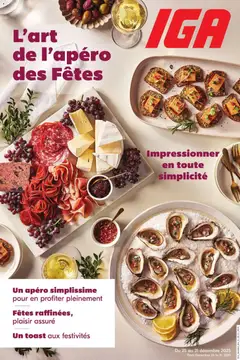 Un aperçu du dépliant Brochure thématique - Des Fêtes du magasin IGA est valide à partir 25 déc. 2025