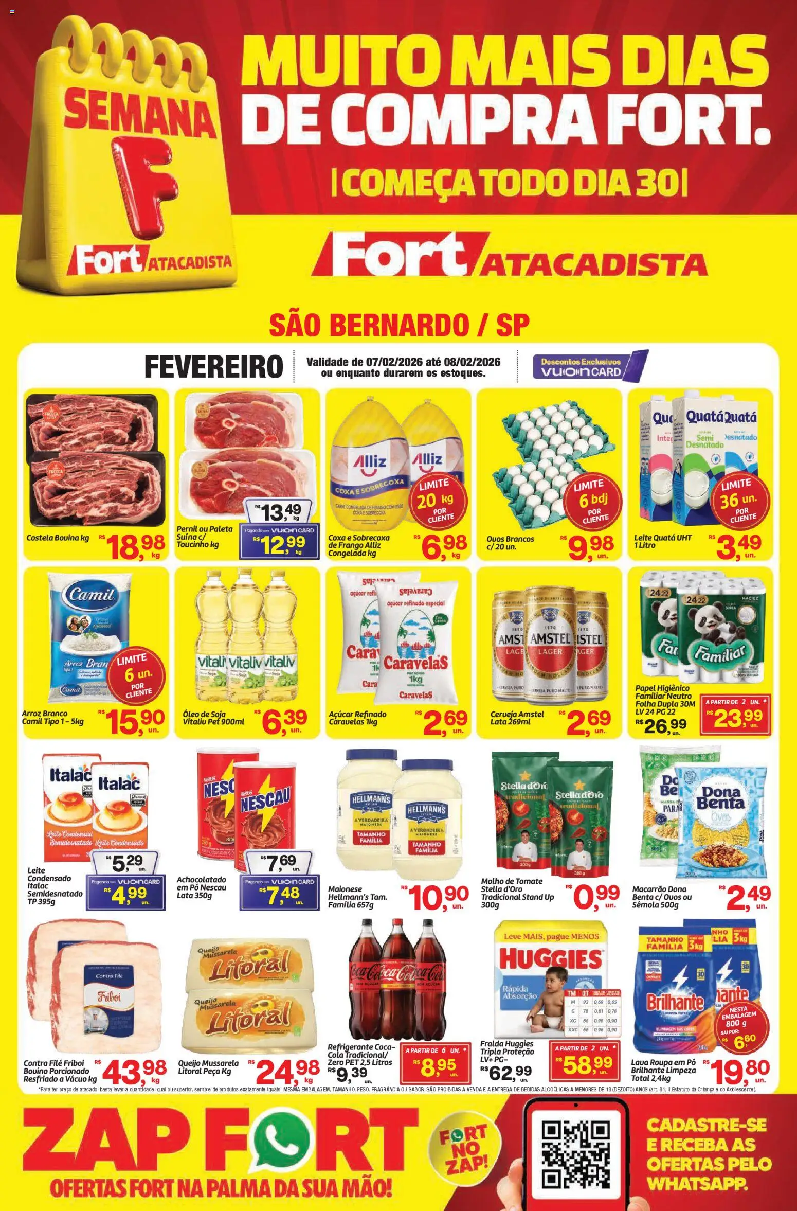Pré-Visualização do folheto "Ofertas da semana" da loja Fort Atacadista válido a partir de 07/02/2026