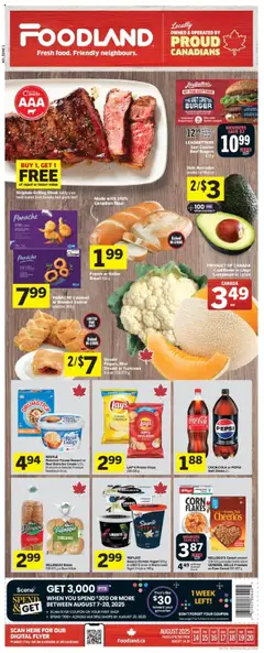 Preview of leaflet Weekly Flyer - NL from shop Foodland is valid from Aug 14, 2025